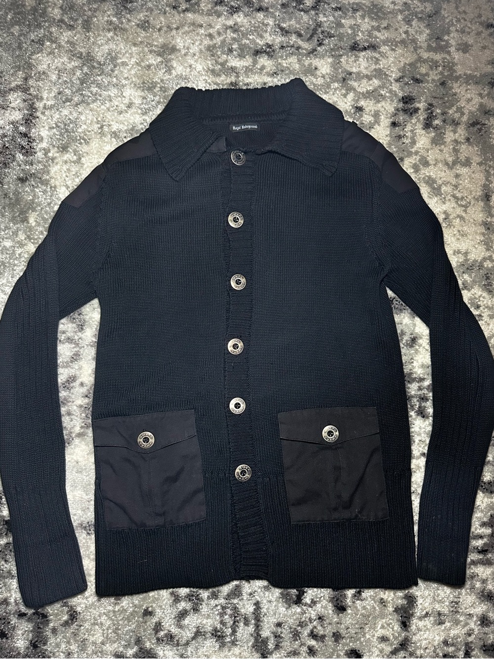 Royal Undergound Men’s Utility Cardigan Rock n Roll Gothic Streetwear